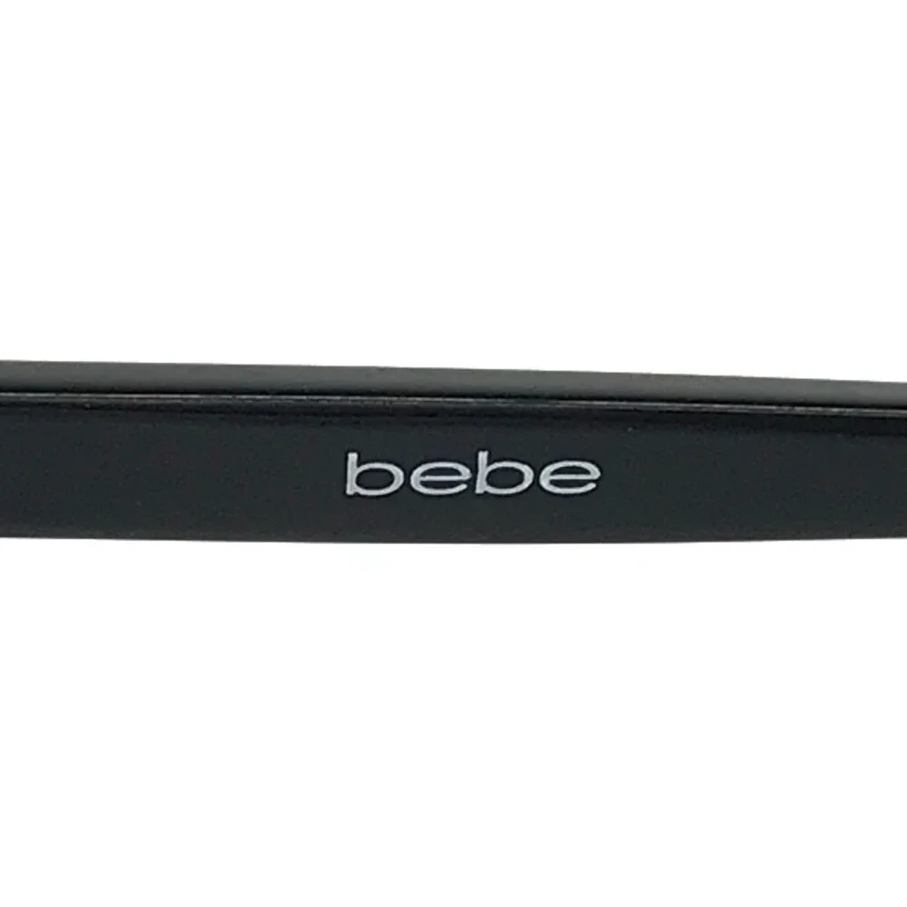 Bebe Eyeglasses Frames BB5218 001 JET Black Yellow Cat Eye Full Rim 51-18-135